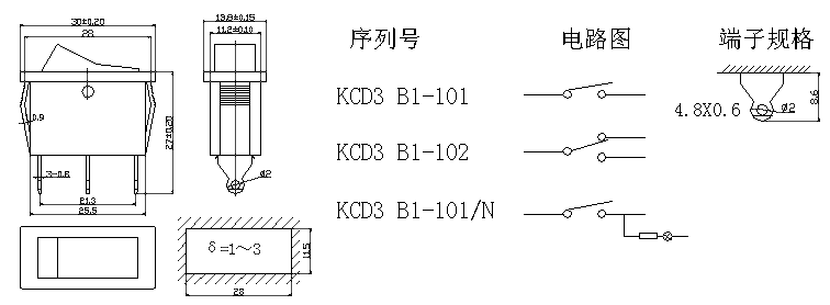 KCD3-B1-101/N: tech img