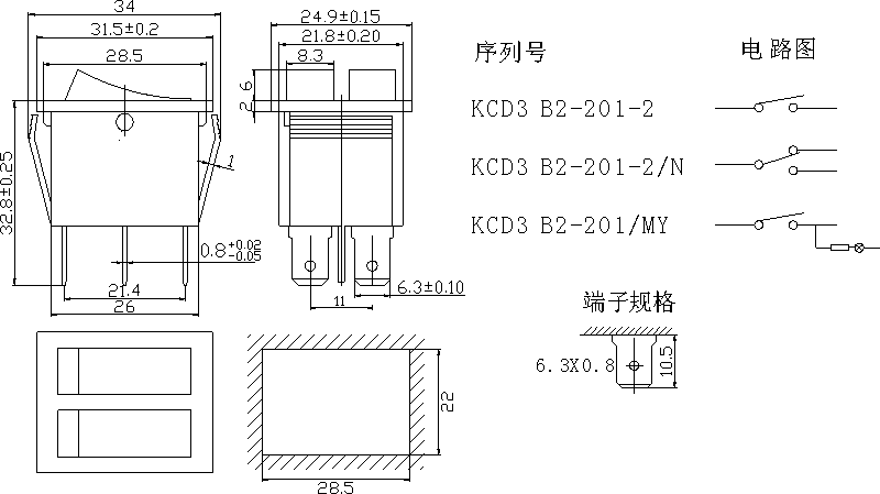 KCD3-B2-201-2/N: tech img