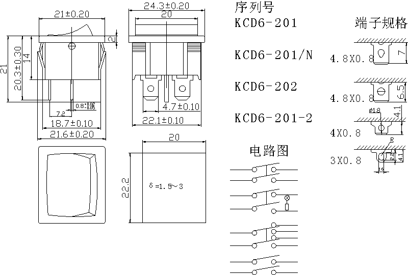 KCD6-201/N: tech img